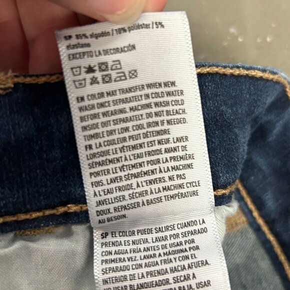 American Eagle Womens 0 Blue Skinny Jeans 360 Next Level Stretch Dark Wash Denim - Picture 9 of 13